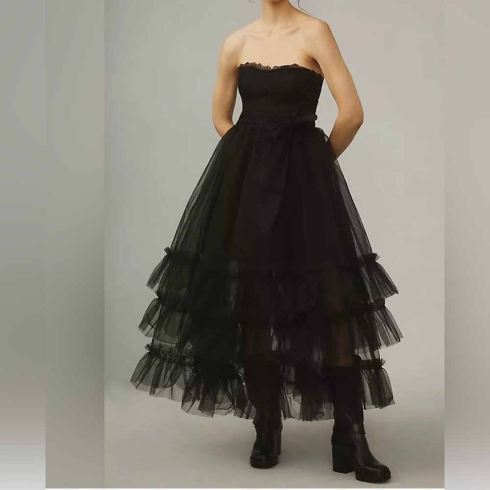 Pilcro Strapless Lace Tull dress - Picture 11 of 13